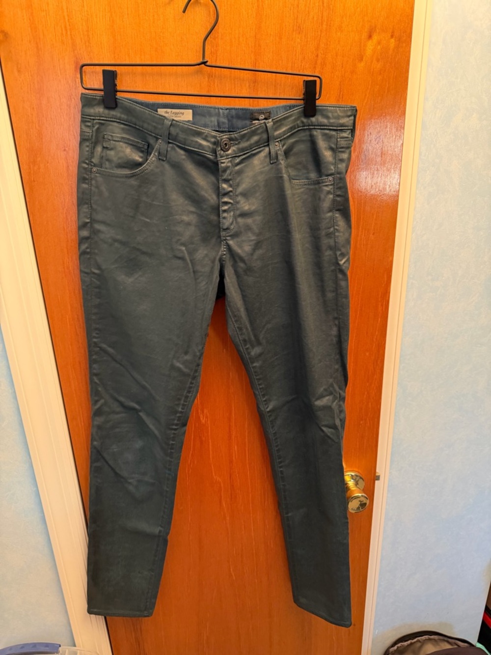 Women’s AG Adriano Goldschmied 32R the legging super skinny jeans USA teal